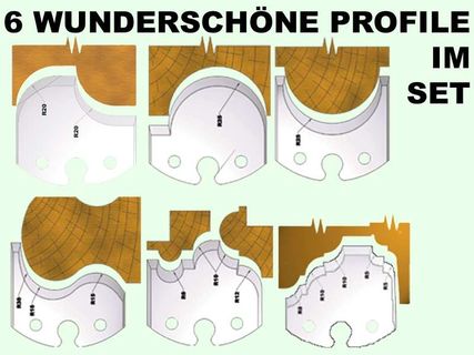 Profilmesserkopf-Set Holzprofi, 25-tlg. 60mm, Nr.4