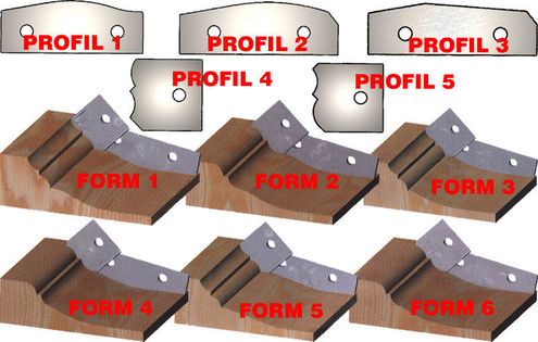 Przisionsabplatter fr 6 Profile 180/40, Nr.34