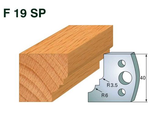 Profilmesser HOLZPROFI 40x4mm Nr.19