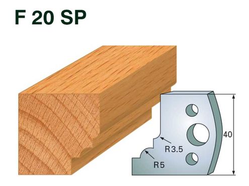 Profilmesser HOLZPROFI 40x4mm Nr.20