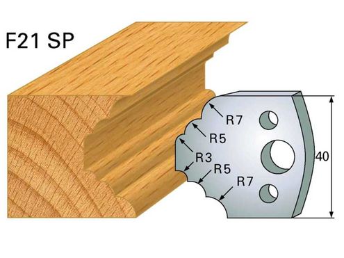 Profilmesser HOLZPROFI 40x4mm Nr.21