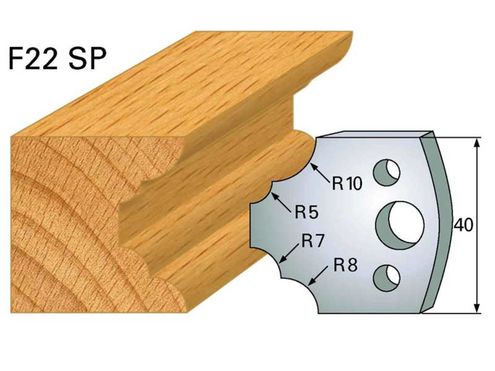 Profilmesser HOLZPROFI 40x4mm Nr.22