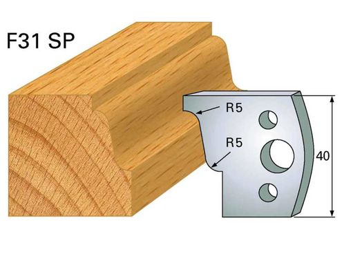 Profilmesser HOLZPROFI 40x4mm Nr.31