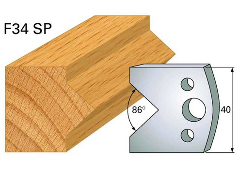 Profilmesser HOLZPROFI 40x4mm Nr.34