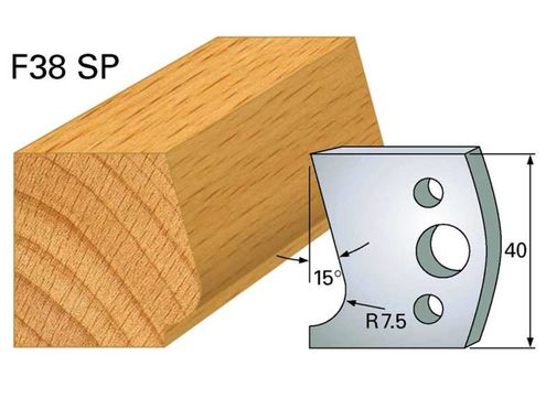 Profilmesser HOLZPROFI 40x4mm Nr.38