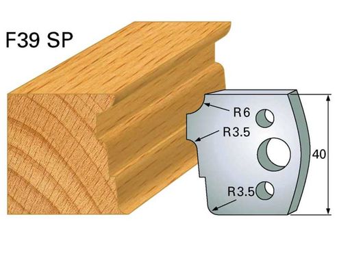 Profilmesser HOLZPROFI 40x4mm Nr.39