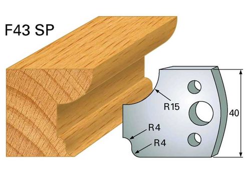 Profilmesser HOLZPROFI 40x4mm Nr.43