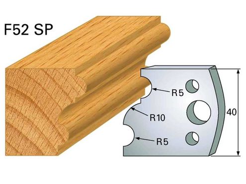 Profilmesser HOLZPROFI 40x4mm Nr.52