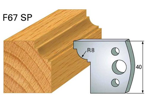 Profilmesser HOLZPROFI 40x4mm Nr.67