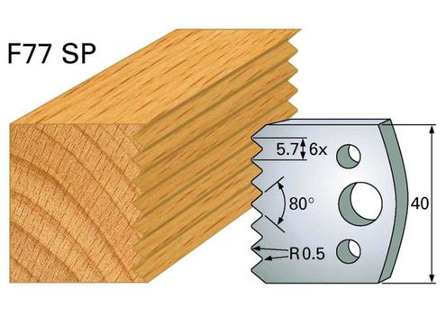 Spitzverleimmesser HOLZPROFI 40x4mm Nr.77