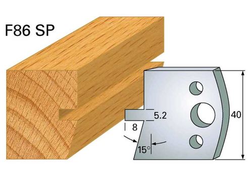 Profilmesser HOLZPROFI 40x4mm Nr.86