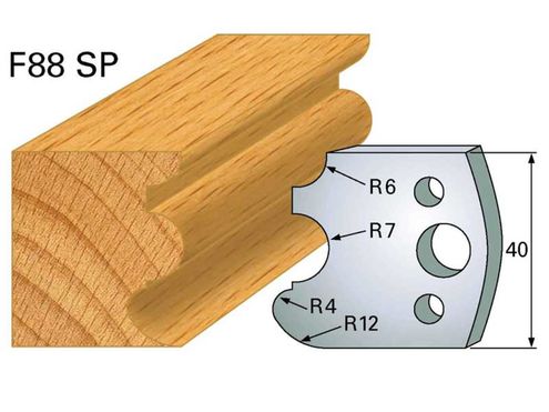 Profilmesser HOLZPROFI 40x4mm Nr.88