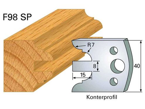 Profilmesser HOLZPROFI 40x4mm Nr.98