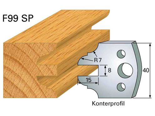 Profilmesser HOLZPROFI 40x4mm Nr.99