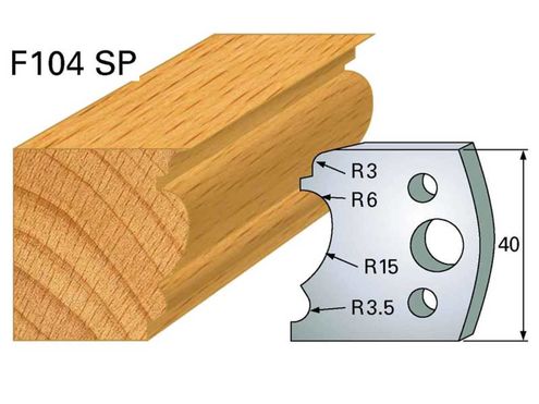 Profilmesser HOLZPROFI 40x4mm Nr.104