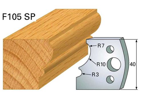 Profilmesser HOLZPROFI 40x4mm Nr.105