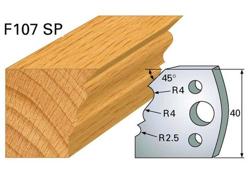 Profilmesser HOLZPROFI 40x4mm Nr.107