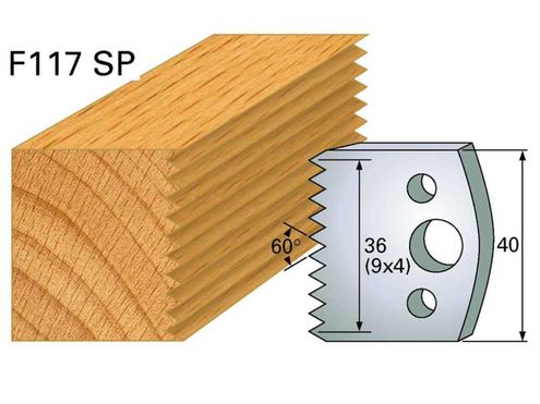 Profilmesser HOLZPROFI 40x4mm Nr.117