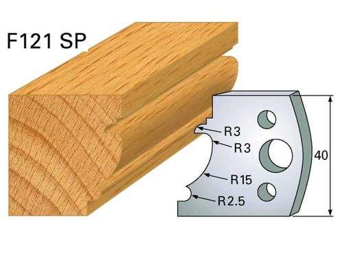 Profilmesser HOLZPROFI 40x4mm Nr.121