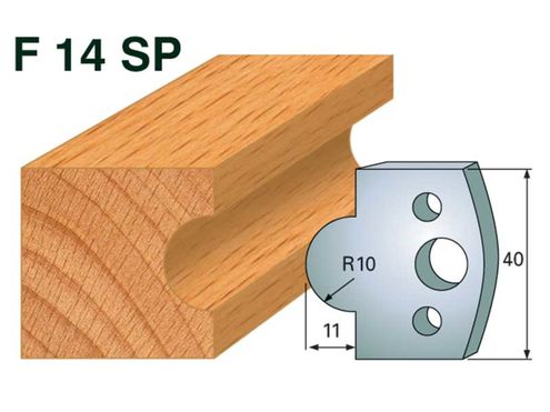 Abweiser HOLZPROFI 40x4mm Nr.14