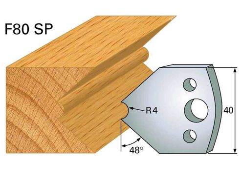 Abweiser HOLZPROFI 40x4mm Nr.80