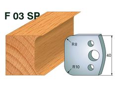 Profilmesser HOLZPROFI 40x4mm Nr.3