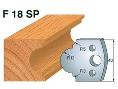 Profilmesser HOLZPROFI 40x4mm Nr.18