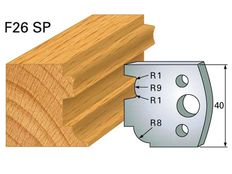 Profilmesser HOLZPROFI 40x4mm Nr.26