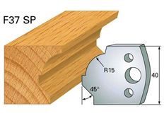 Profilmesser HOLZPROFI 40x4mm Nr.37