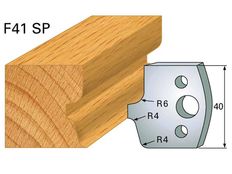 Profilmesser HOLZPROFI 40x4mm Nr.41