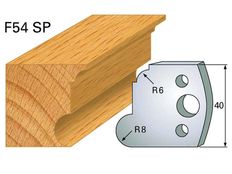 Profilmesser HOLZPROFI 40x4mm Nr.54