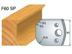 Profilmesser HOLZPROFI 40x4mm Nr.60