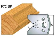 Profilmesser HOLZPROFI 40x4mm Nr.72