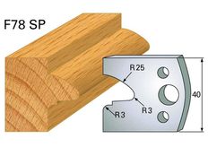 Profilmesser HOLZPROFI 40x4mm Nr.78