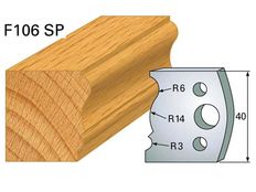 Profilmesser HOLZPROFI 40x4mm Nr.106