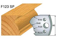 Profilmesser HOLZPROFI 40x4mm Nr.123