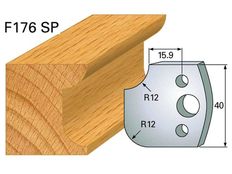 Abrundmesser u. Hohlkehlmesser 40x4mm Nr.176