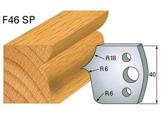 Abweiser HOLZPROFI 40x4mm Nr.46