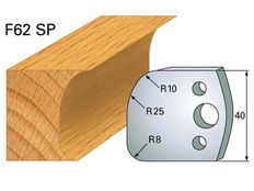 Abweiser HOLZPROFI 40x4mm Nr.62