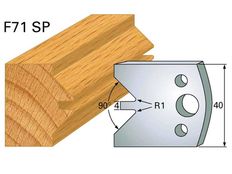 Abweiser HOLZPROFI 40x4mm Nr.71