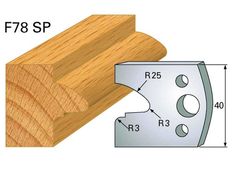 Abweiser HOLZPROFI 40x4mm Nr.78