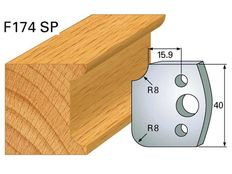 Abweiser HOLZPROFI 40x4mm Nr.174